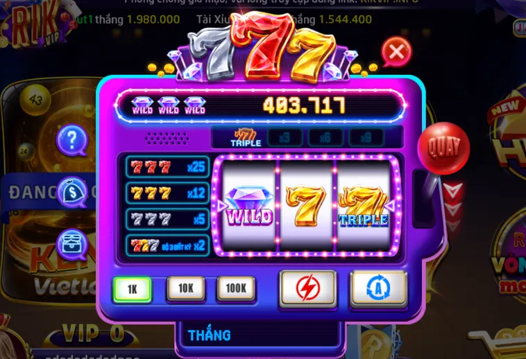 Chinh Phục Minigame 777 Tại RikVip Với Cơ Hội Nhận Phần Thưởng Siêu Khủng