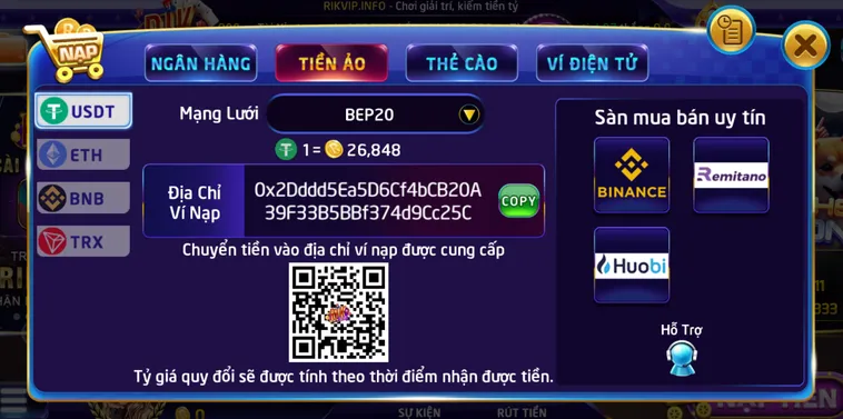 Hướng Dẫn Nạp Tiền Ảo Vào RikVip An Toàn Siêu Tốc Để Chinh Phục Mọi Sảnh Cược