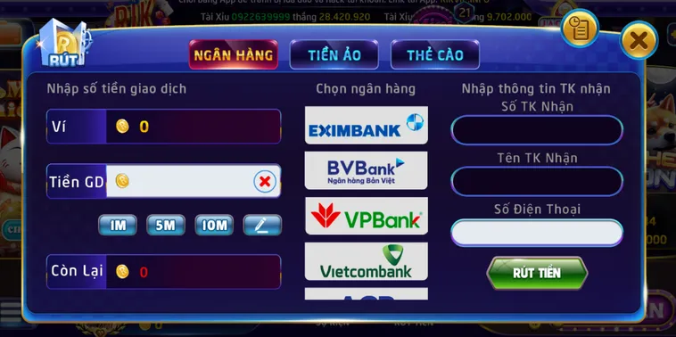 Hướng Dẫn Rút Tiền Về Ngân Hàng Tại RikVip Siêu Tốc Đảm Bảo An Toàn Tuyệt Đối Cho Mọi Game Thủ