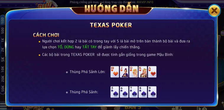 Thử Thách Bản Lĩnh Cao Thủ Tại Đấu Trường Texas Poker Đẳng Cấp Tại RikVip