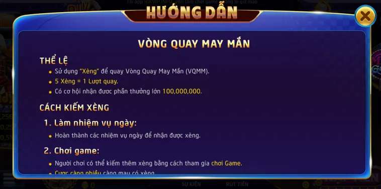 Trải Nghiệm Đỉnh Cao Minigame Vòng Quay May Mắn Tại RikVip Với Quà Tặng Khủng