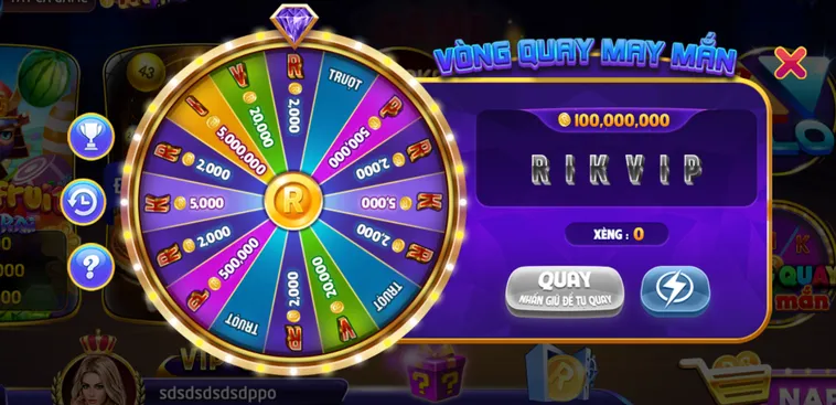 Trải Nghiệm Đỉnh Cao Minigame Vòng Quay May Mắn Tại RikVip Với Quà Tặng Khủng